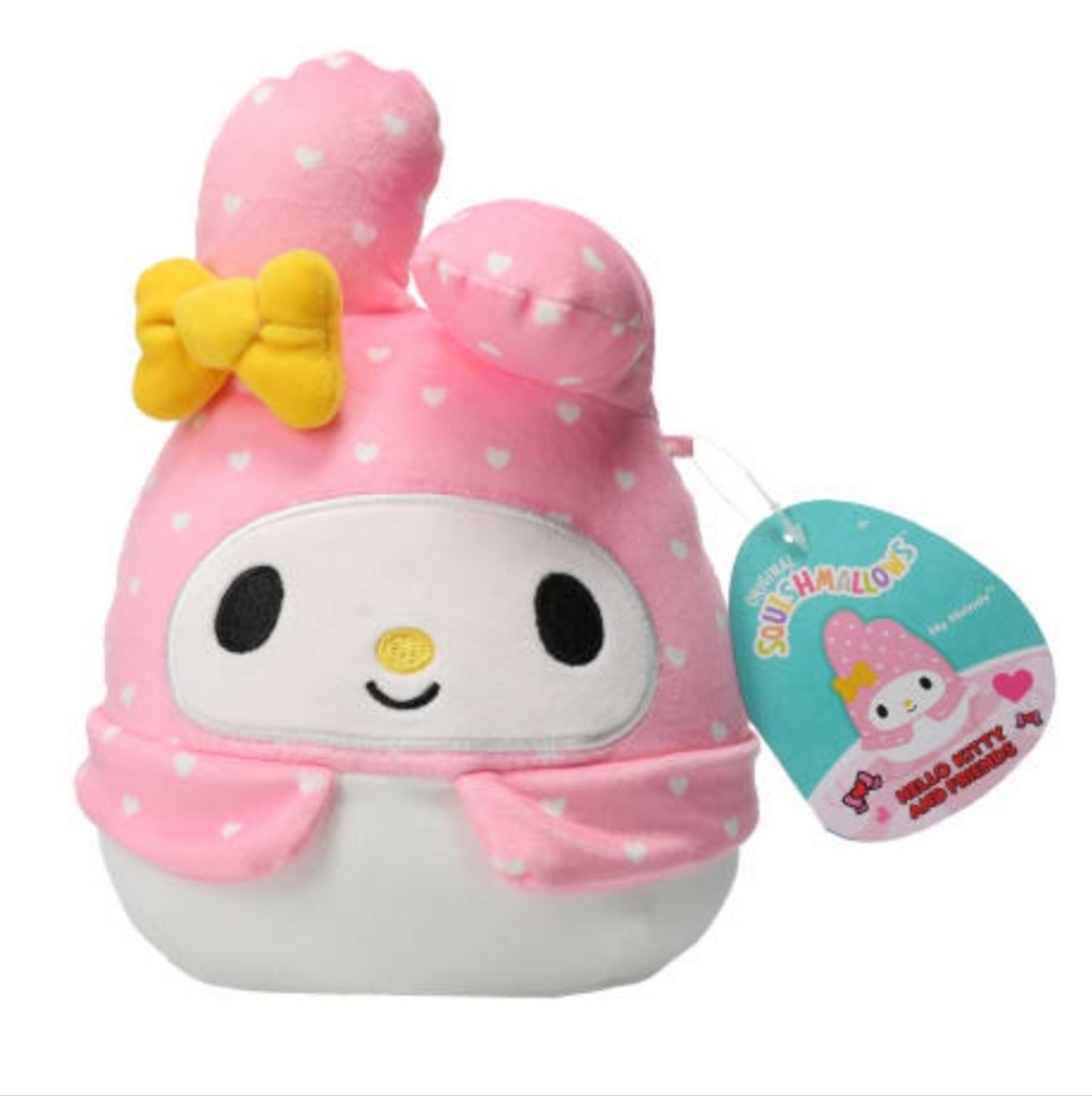 NWT Valentine's Day Hello Kitty And Friends My Melody Squishmallows 6.5in Plush